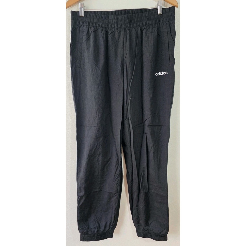 Vintage Adidas Track Pants Mens Sz L Joggers Lined Lightweight‎ Elastic Waist